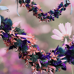 Osterkranz Workshop Bundle - Blumenkranz für Ostern, handgemacht, Dekoration.